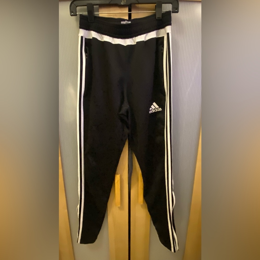 Adidas climacool stripped black joggers Size Small